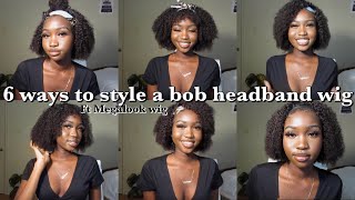 6 Ways To Style A Bob Headband Wig Ft Megalook