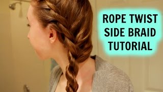 Rope Twist Side Braid Tutorial