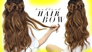  Hair Bow Half-Updo Hairstyle | Hairstyles For School Wedding