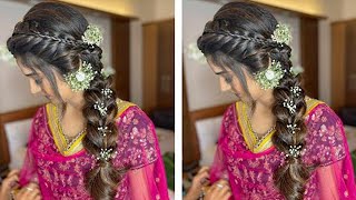 Quick & Easy Hairstyles Tutorial L Wedding Hairstyles L Raksha Bandhan Hairstyles L Messy Braid