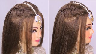 Easy Hairstyles L Fishtail Braid L Wedding Hairstyles L Mehndi Hairstyle L Open Hairstyle For Eid