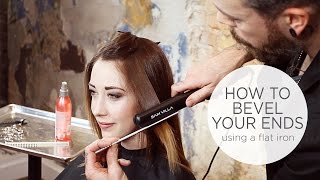 How To Bevel Hair With Your Straightening Iron