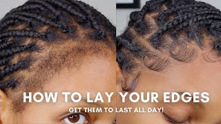 How To Lay Your Edges For Beginners | Detailed Step-By-Step Tutorial | Products, Tools, Tips