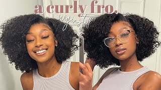 It'S A Wig! | Kinky Curly Afro Frontall Install Ft. Curlyme Hair