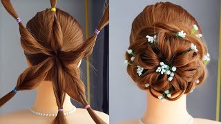 5 Minute Flower Bun Hairstyle Tutorial | New Wedding Hairstyle