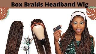 Headband Wig! How To Diy Headband Box Braids Using A Glue Gun