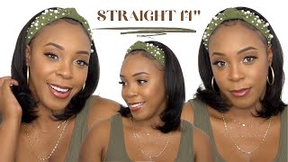 Sensationnel 100% Virgin Human Hair 10A Headband Wig - Straight 14 --/Wigtypes.Com