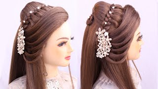 Bridal Hairstyle Kashees L Front Variation L Short Hairstyles L Mehndi Hairstyle L Engagement Look