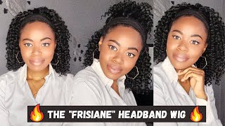 Headband Wig| How To Wear And Style The Frisiane Headband Wig| No Lace, No Gel, No Stress