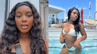 Beauty Forever Hair Water Wave Headband Wig Review Vacation Edition!