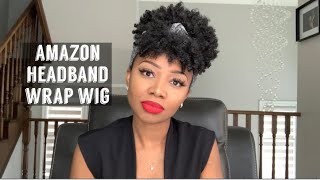 #116- $24 Super Cute Affordable Headband Wig 3C 4A 4B 4C Kinky Natural Hair | Amazon Afroanew Dupe