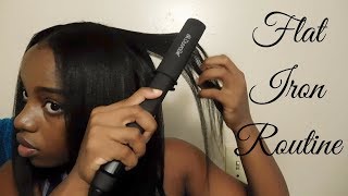 How To Safely Flat Iron Relaxed Hair