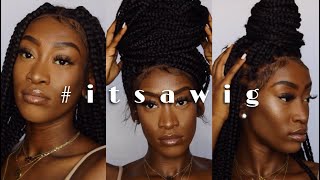 Full Lace Box Braid Wig | Install And Styling Ft. Belleluxbundles