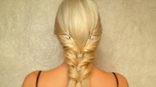 Valentine'S Day, Prom, Wedding Hairstyle For Long Straight Hair Tutorial