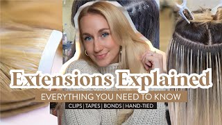 Everything You Need To Know About Hair Extensions | Clip-Ins, Tape-Ins, Bonds, Hand-Tied