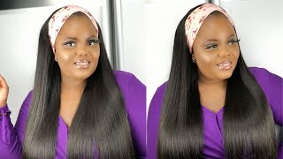 New!!! Affordable 26Inch Straight Headband Wig For Beginner Friendly 2020| Ft. Aliexpress Isee Hair