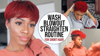 Wash, Blow Dry And Flat Iron Routine For Short Natural Hair (Twa/Pixie Cut)! > Vickylogan