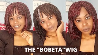 "Bob" Box Braid Wig| Very Easy To Wear|No Gel, No Glue