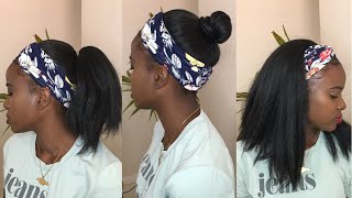 3 Quick And Easy Way To Style Your Headband Wig|| Unboxing&Review|| Half Wig|| Wecan Hair