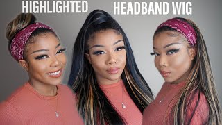 3 Styles Highlighted Headband Wig Styling Tutorial | Ft. Atina Hair Black Friday Sale | Olineece