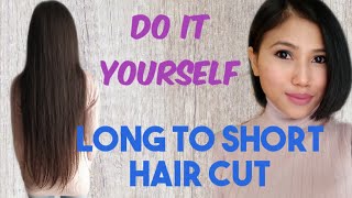 How To Cut Long Hair To Short Hair At Home