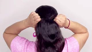 Clutcher Low Bun Hairstyle | Low Bun Hairstyle Using Clutcher #Hair #Hairstyle #Hairstyles