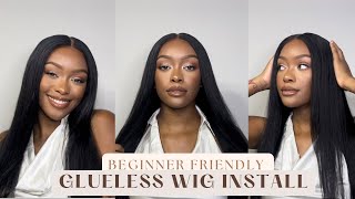 Beginner Friendly Glueless Lace Closure Wig Install + Review | Luvmehair