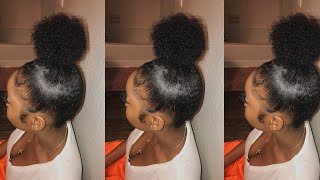How To Do A Top Knot Bun With Short Natural Hair