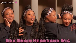 Box Braids In 5 Minutes & Styles| Boho Box Braid Headband Wig Ft Dl Y Hair