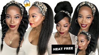 No Work Neededheat Free Blow Out -Affordable Headband Wig/Natural Hair Wigno Glue Ft Omgherhair