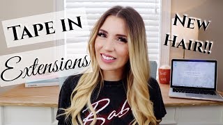 Tape In Hair Extensions! | Come To The Salon With Me!