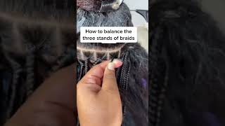 #Shorts How To Do Braid Knotless Braids On Short Hair.