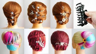 Top 7 Easy Bun Hairstyles With Clutcher | Easy Hairstyles For Short Hair