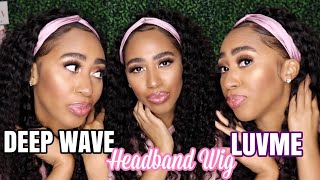 Luvme Hair Review| Luxury Affordable Deep Wave Headband Wig