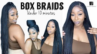 36 Inches !!| Box Braids Under 10 Minutes | Sensationnel Ruwa Braided Wig | Ft Samsbeauty