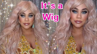 Affordable Synthetic Wig By "It'S A Wig" - Angelica- Rose Gold | $29.99
