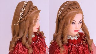 Curly Bridal Hairstyles For Wedding L Engagement Look L Wedding Hairstyles L Hollywood Waves 2022