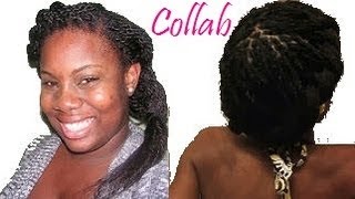 Senegalese Twists/ Box Braids Hairstyles|Flat Twists Crown Braid *Collab With Blessednelly16*