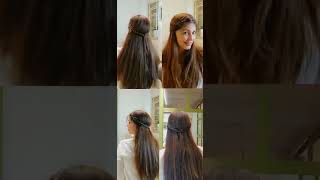 Easy Hairstyle For Traditional Wear. #Easyhair #Indianwear #Hairstyles #Hair #Festivehairstyles