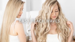 Easy Beach Waves With A Flat Iron Tutorial  Updated 2020