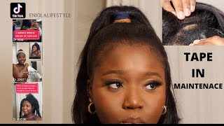 Tape In Hair Extensions | At Home Wash Day!