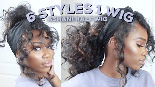 $15 Headband Wig Outre Ashani | How To Style Headband Wig
