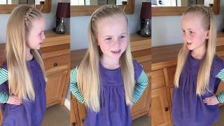 Super Easy Braided Headband Hair Tutorial By Two Little Girls Hairstyles