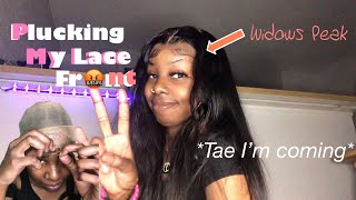Widows Peak Hairline *Lace Customization*  How To Pluck A Lace Front Wig/Closure!
