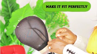 How To Reduce Or Adjust A Wig Cap | Very Important Step | Omoni Got Curls