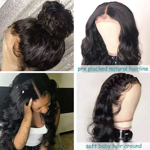 Pre Plucked 360 Lace Frontal Wig with Baby Hair Brazilian Body Wave Style