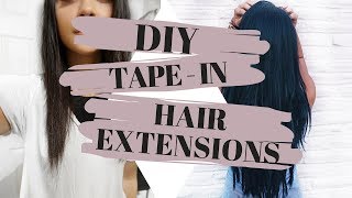 Diy / How To: Tape-In Hair Extensions! | Thesarahsalvini