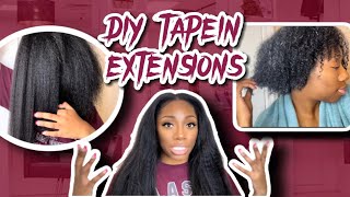 How To Install Tape In Extensions At Home | Diy |