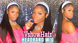 Long Silky Straight Headband Wig Easy Wig Application In 5 Minsft Vshowhair #Itsmileah