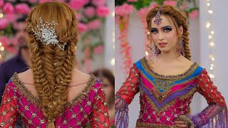 Fishtail Braid L Bridal Hairstyles For Long Hair L Kashees Bridal Hair Style L  Wedding Hairstyles